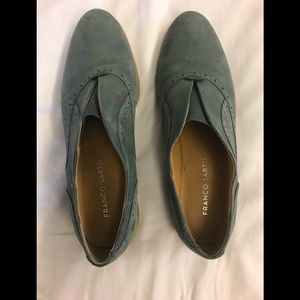 Franco sarto suede loafer smoky blue size 8